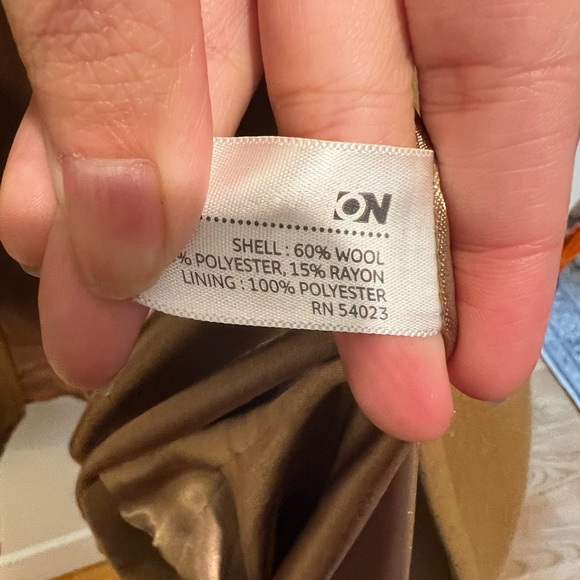 Old Navy Women’s Tan Peacoat Size Large - Picture 9 of 10